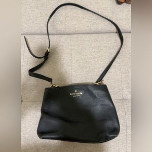 Kate Spade Black Pebbled Crossbody Bag